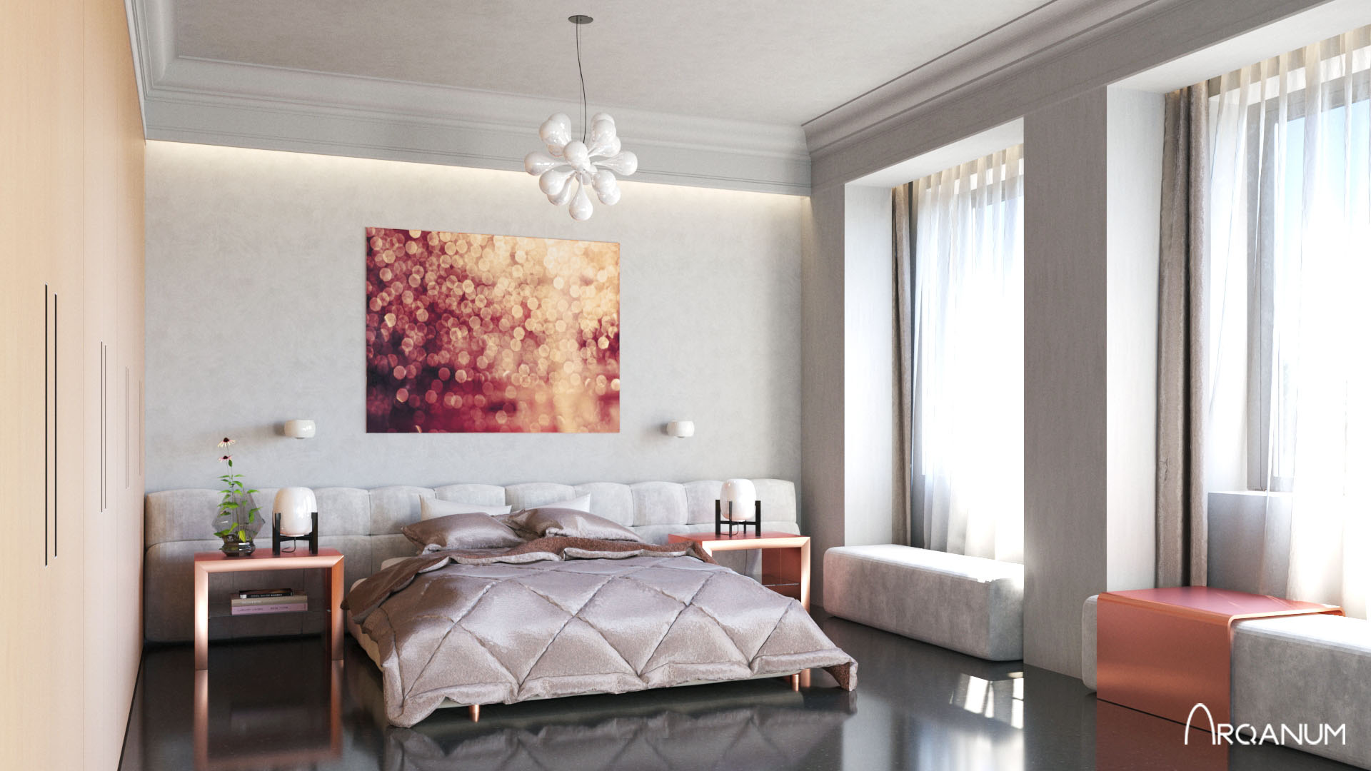 Edificio de viviendas en Orense, dormitorio